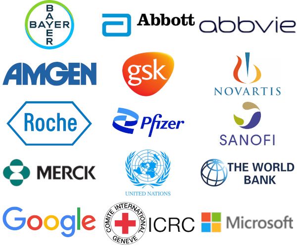 our alumni work for these organisations