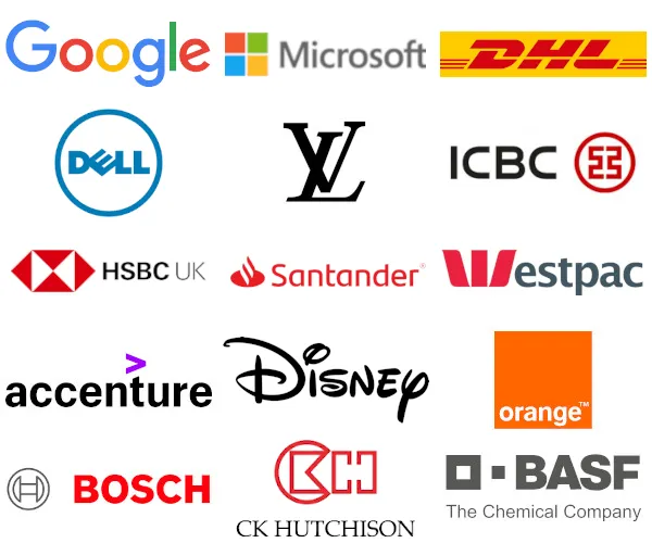 our alumni work for these organisations